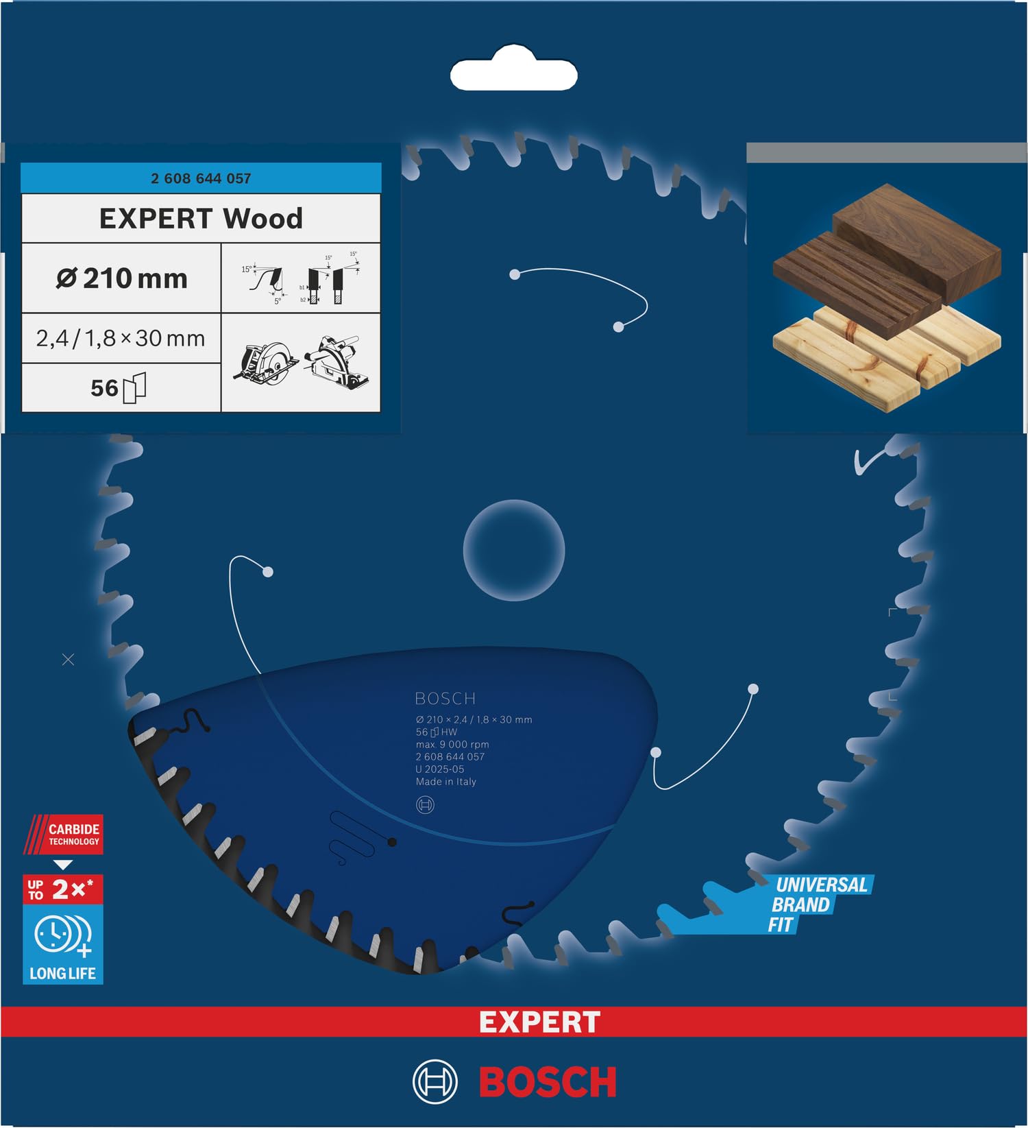 Bosch EXPERT Wood Lame scie circulaire 210x30 T56