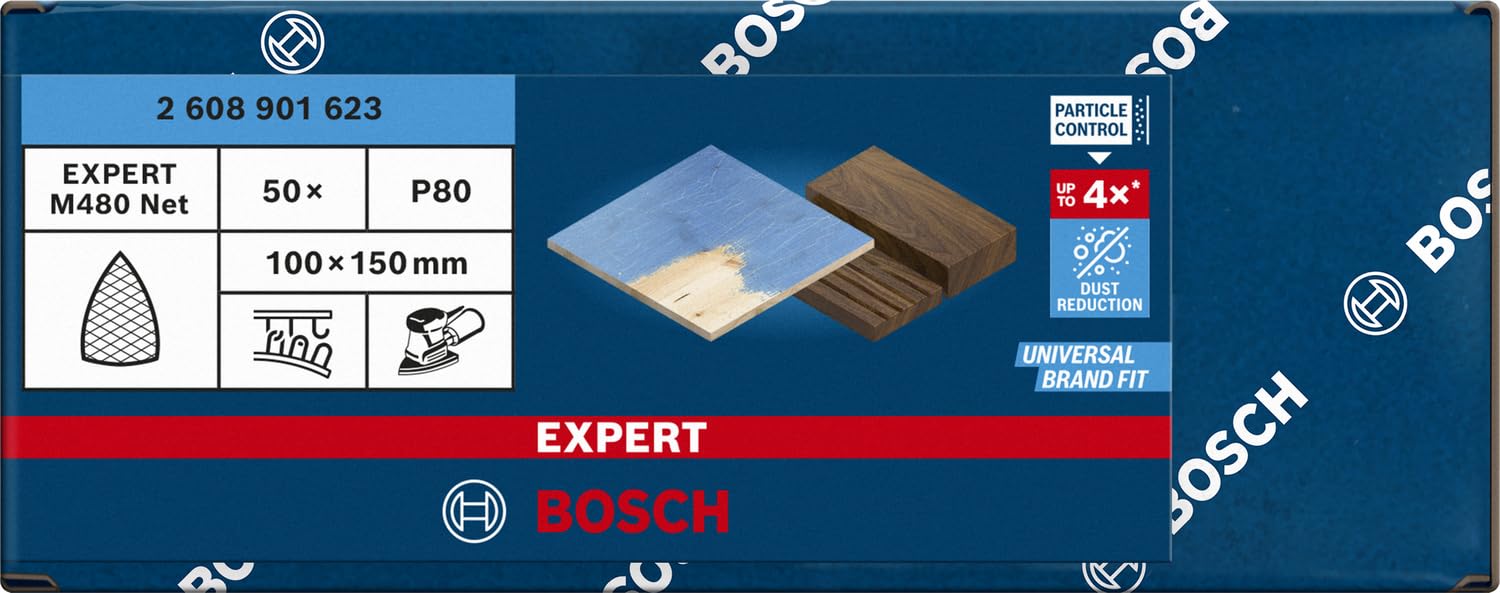 Bosch Expert M480 abrasif réticulé 100x150 G80 x50