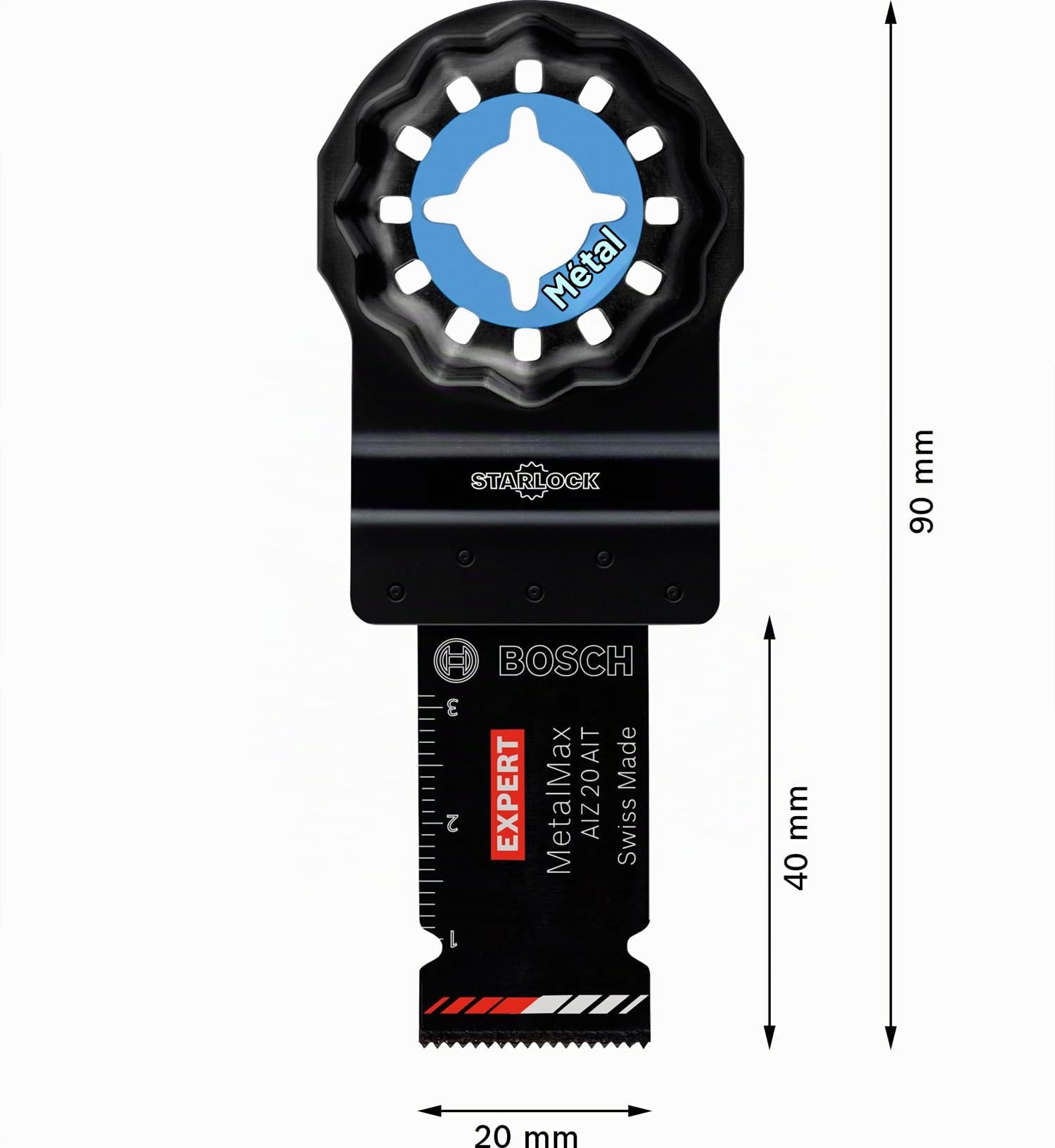 Bosch Expert MetalMax AIZ 20 AIT lame multifonction 40x20 1 pc