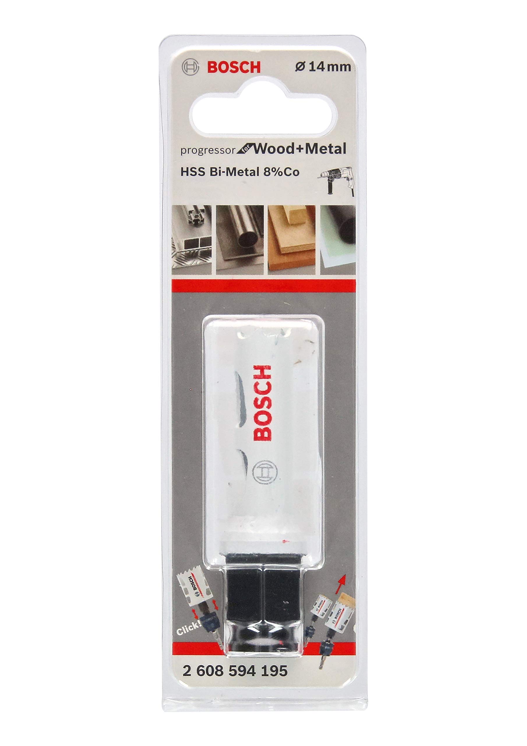 Bosch Progressor scie cloche 14 mm bois métal