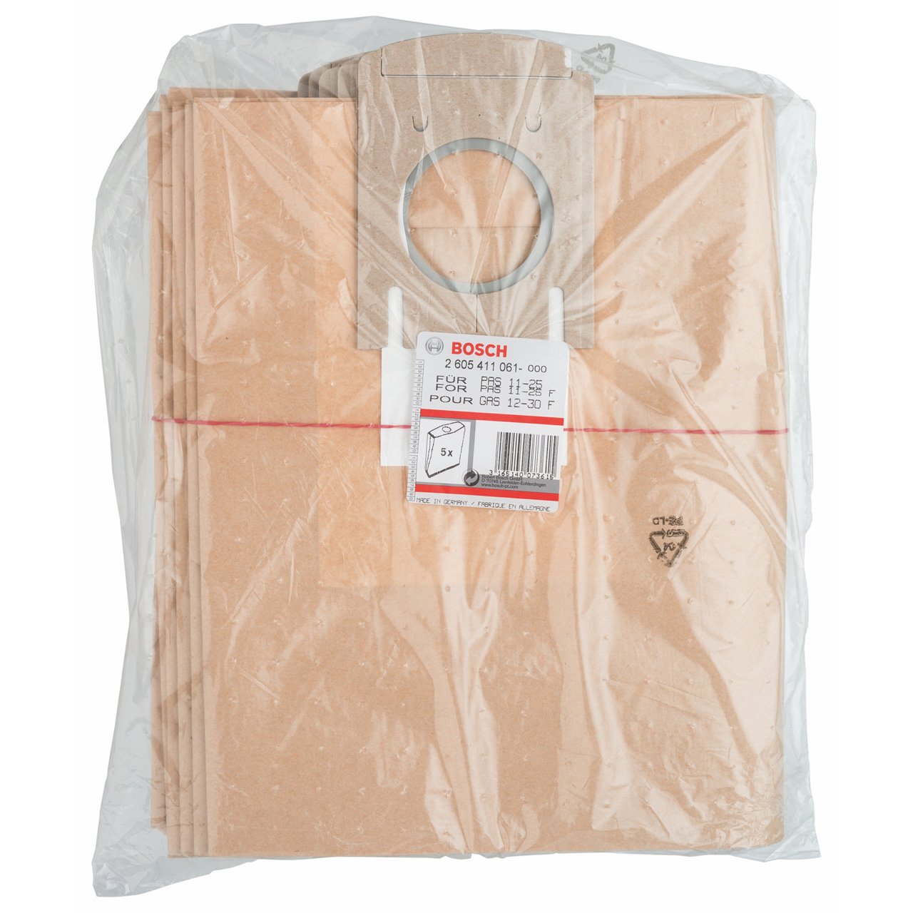 Bosch Sac Filtre Papier GAS 12-50 RF Lot de 5 Aspirateur