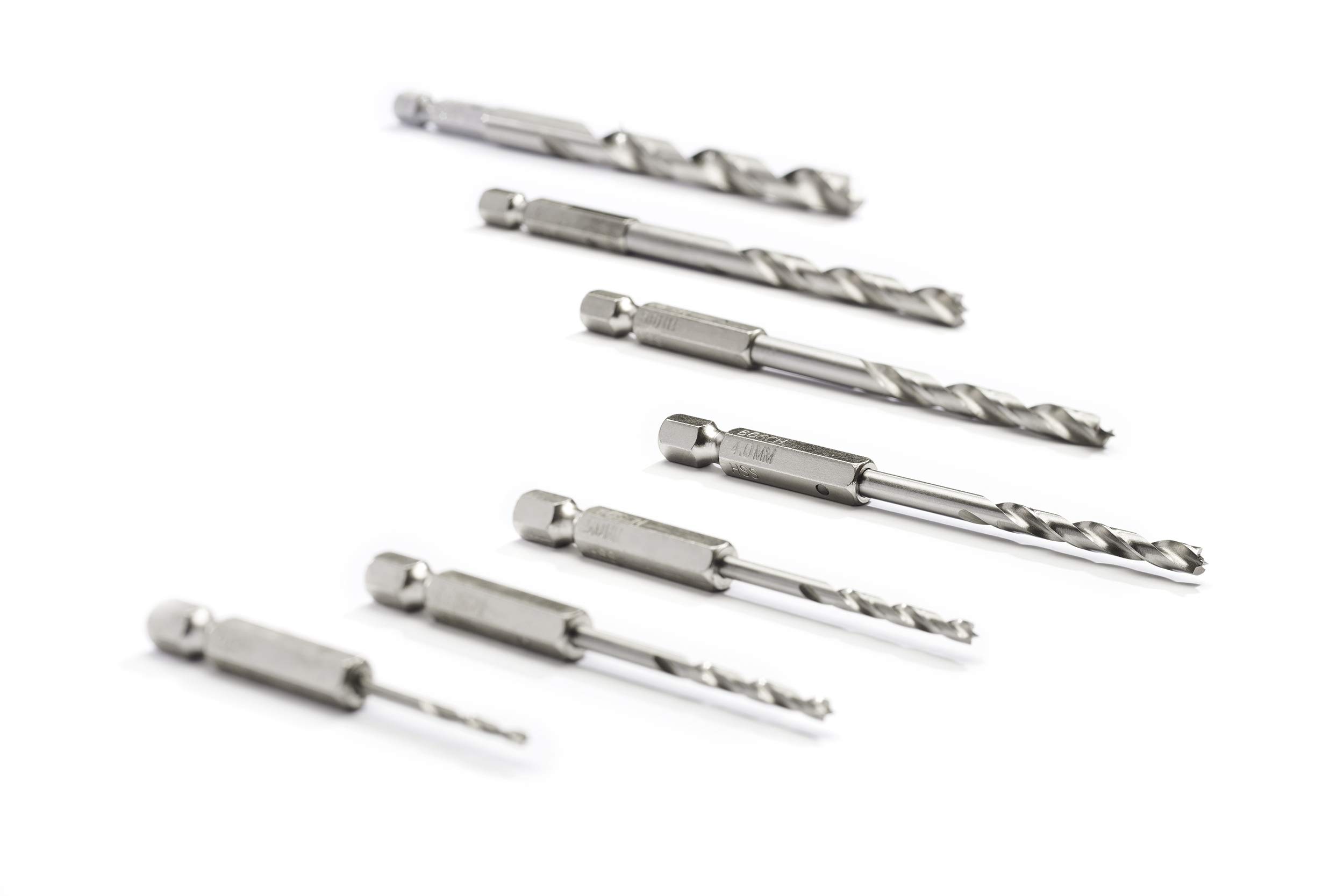 Bosch Coffret 7 forets hélicoïdaux bois pour perceuse