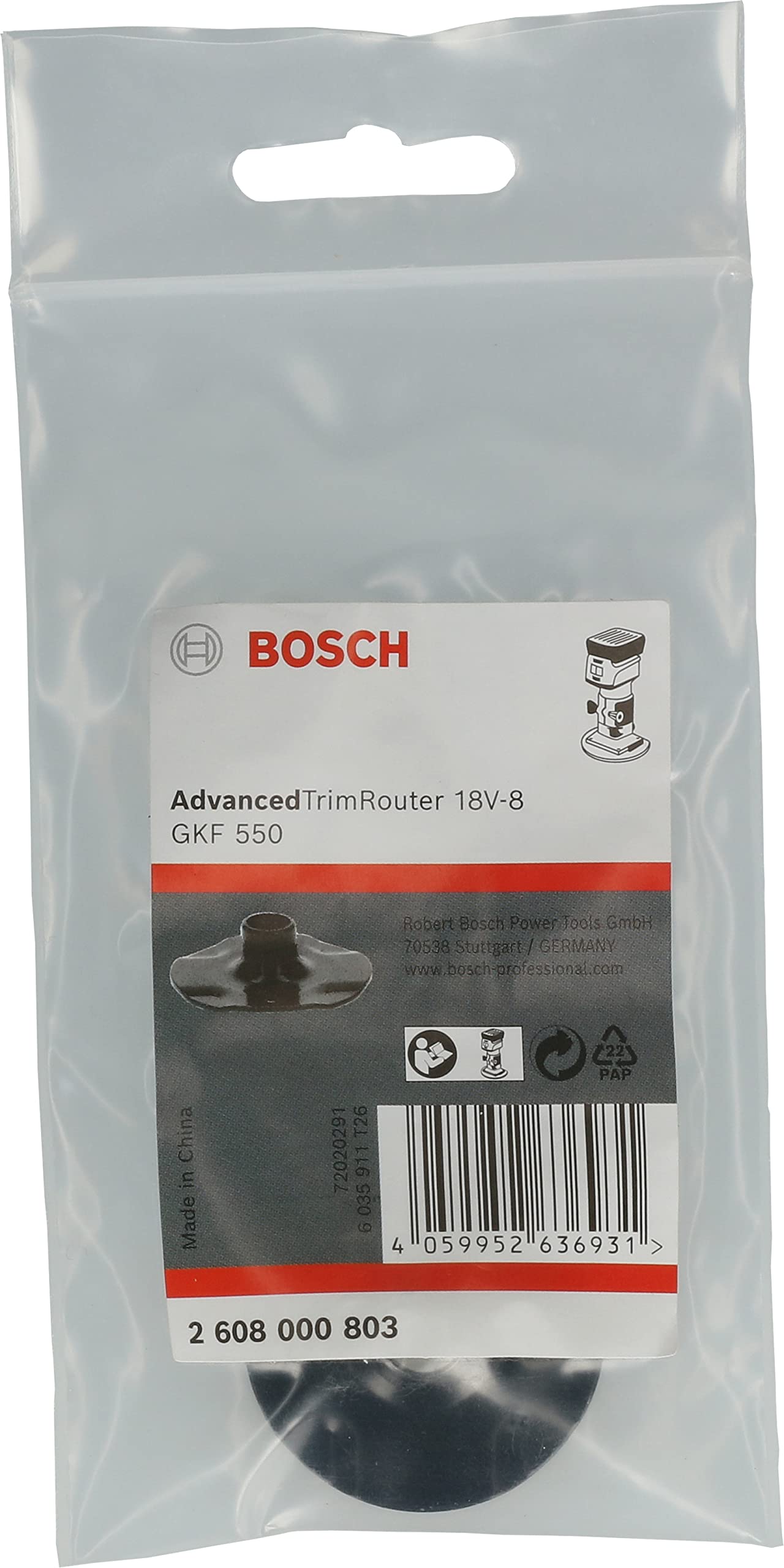 Bosch Bague de copie 8 mm TrimRouter 18V-8 affleureuse