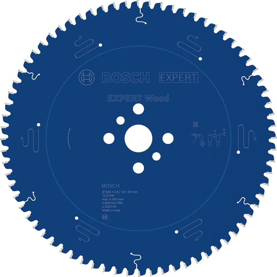 Bosch EXPERT Wood lame scie circulaire 300x30mm 72 dents