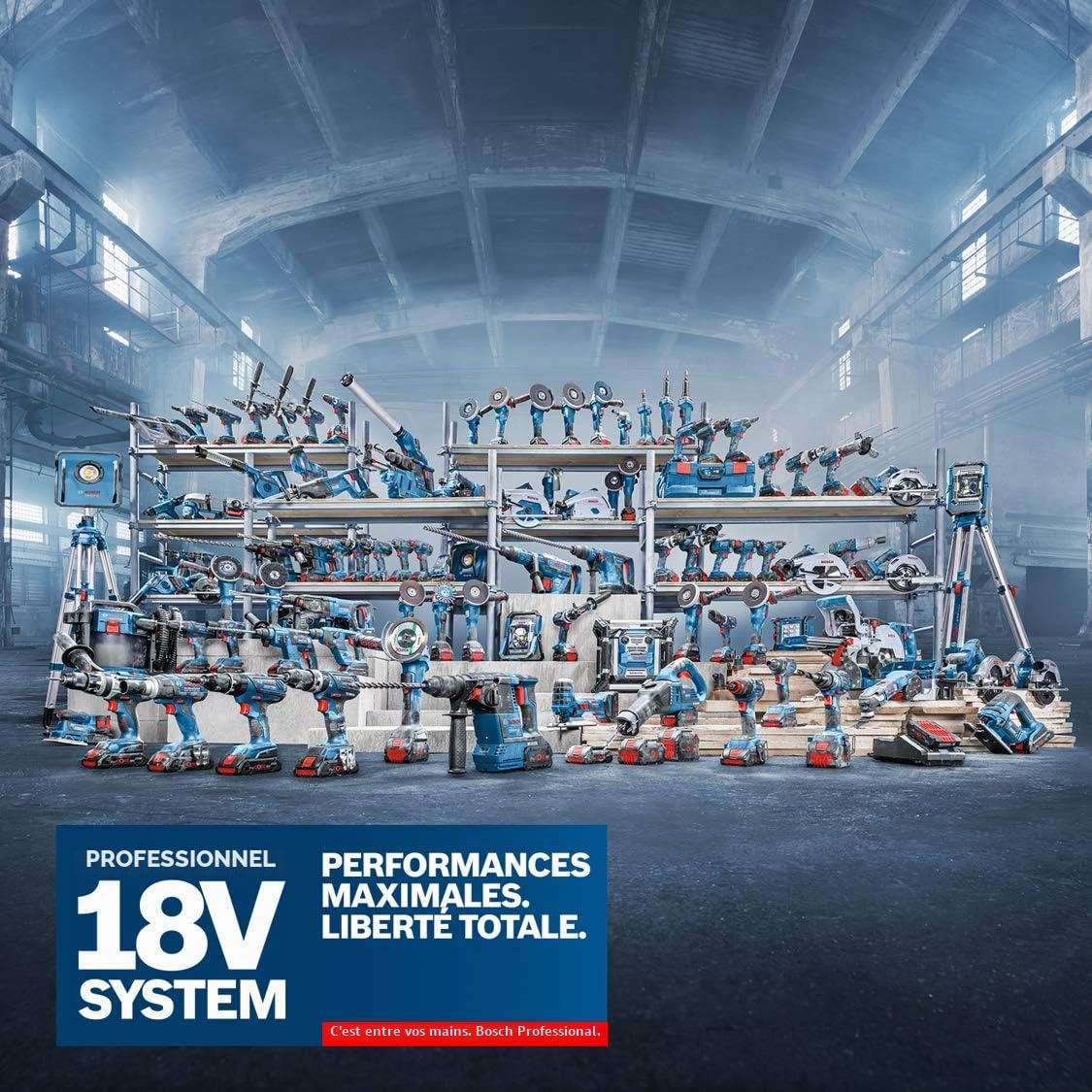 Bosch Set 5 outils 18V GSR+GST+GWS+GKS+GSA 3x4,0Ah