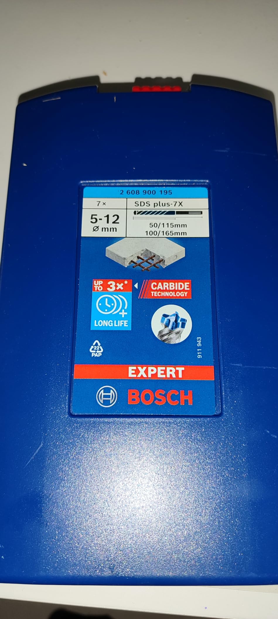 Bosch Expert SDS Plus-7X coffret 7 forets béton 5-12 mm