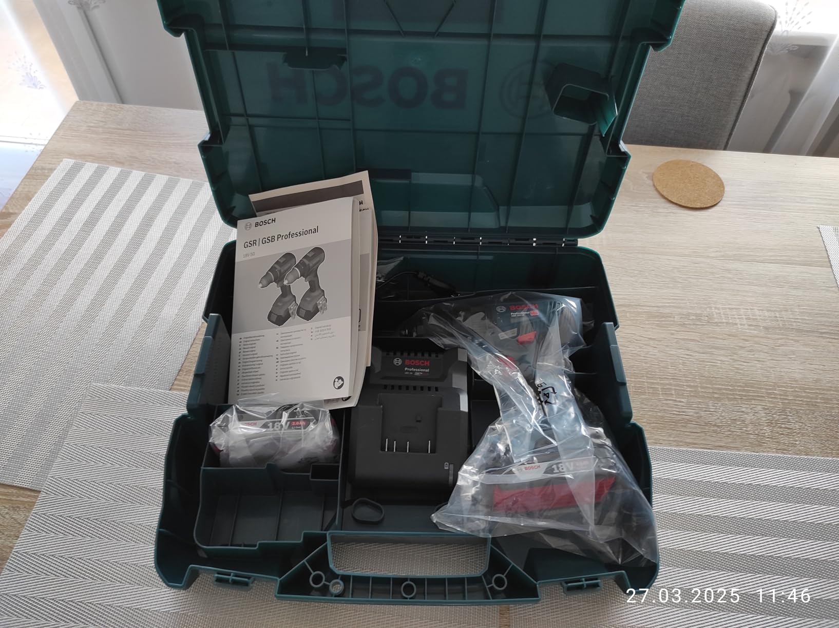 Bosch GSB 18V-50 perceuse percussion 18V 2.0Ah Li-Ion