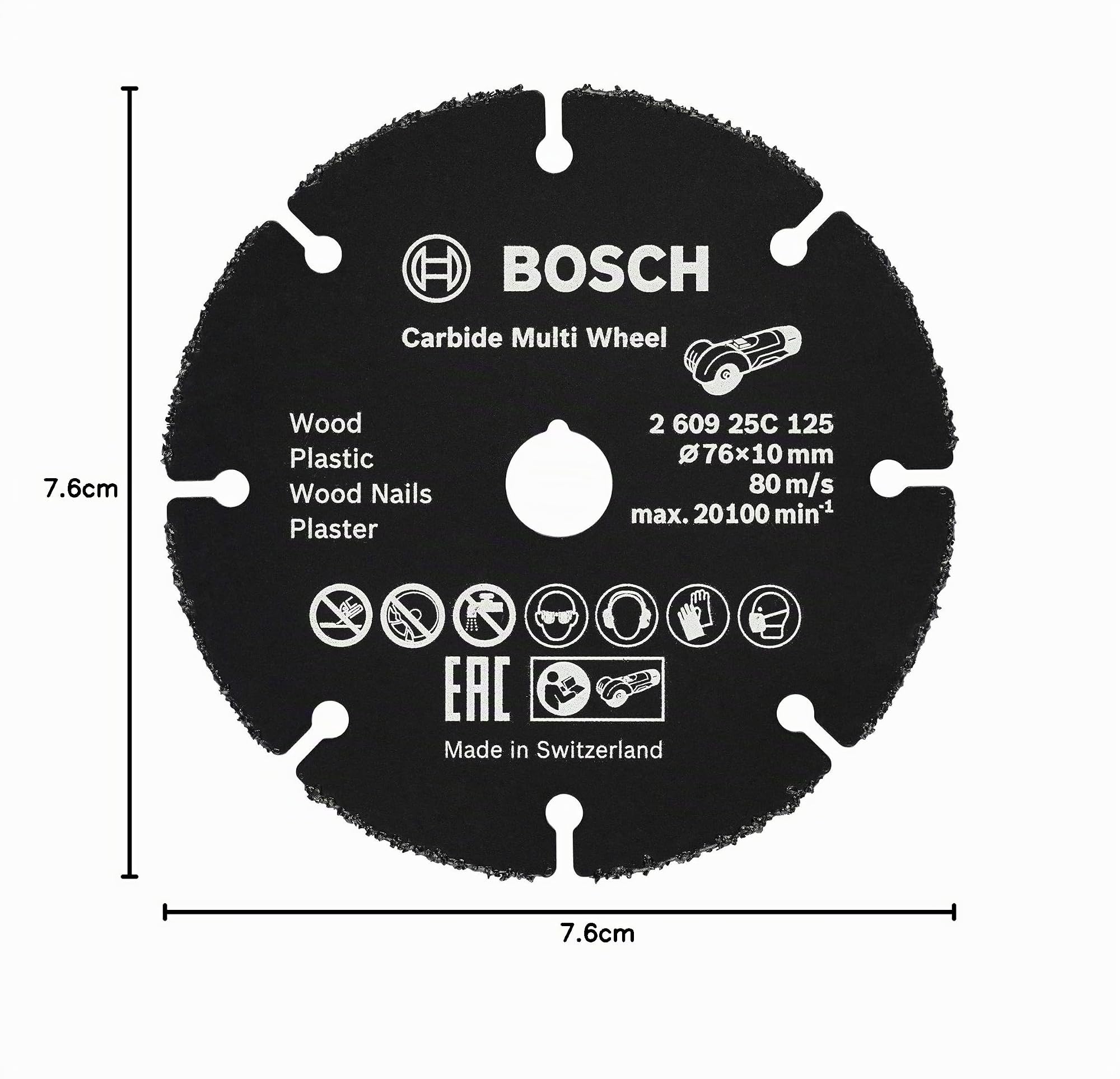 Bosch Carbide Multi Wheel disque 76x10 mm bois