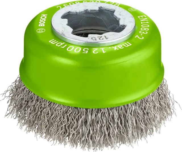Bosch PRO Stainless Steel brosse boisseau ondulee 75 mm inox