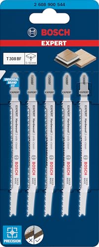 Bosch Expert Lame Scie Sauteuse T308BF Bois Dur x5