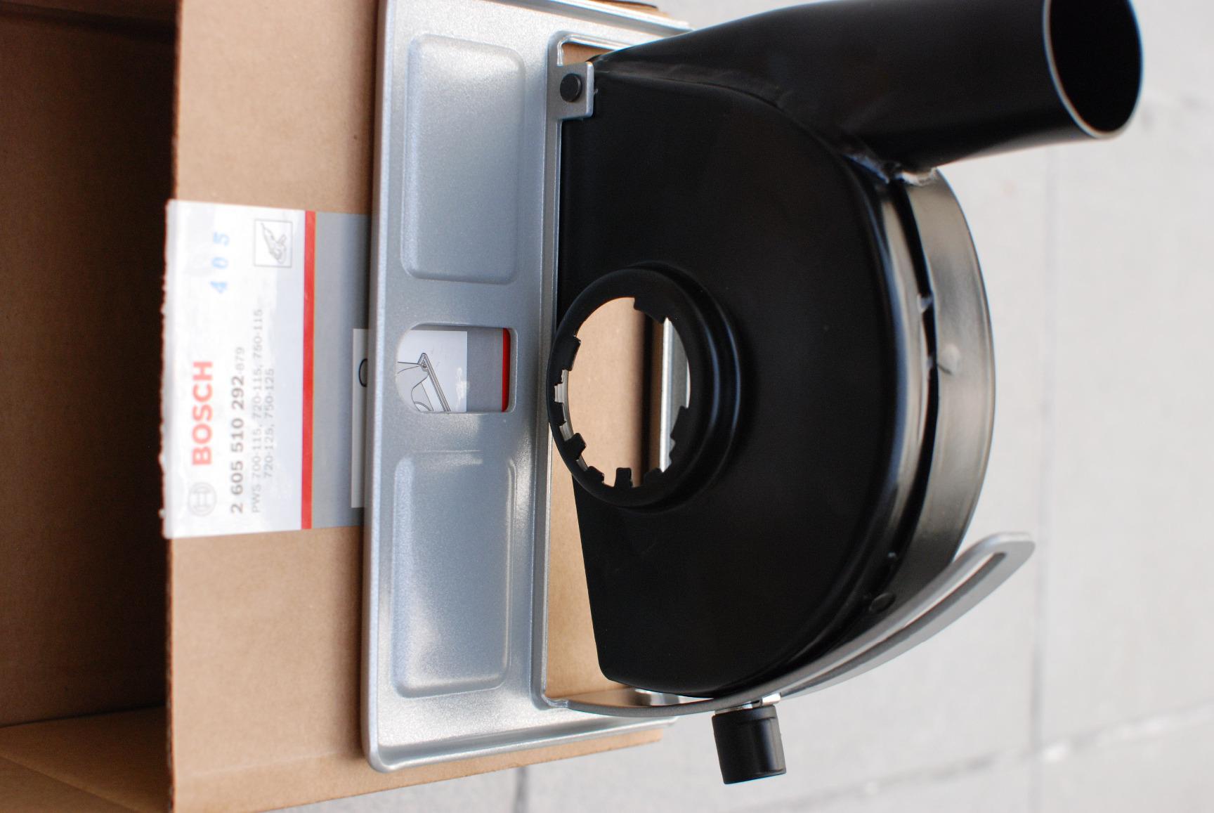 Bosch Glissières guidage raccord aspiration 115 mm meuleuse