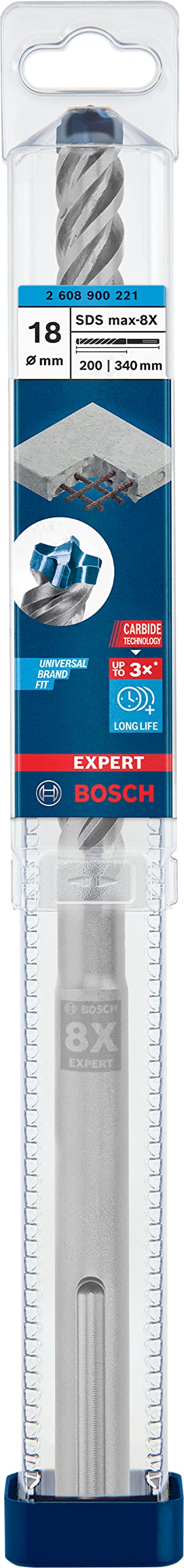 Bosch Expert SDS max-8X foret béton armé Ø 18x340 mm