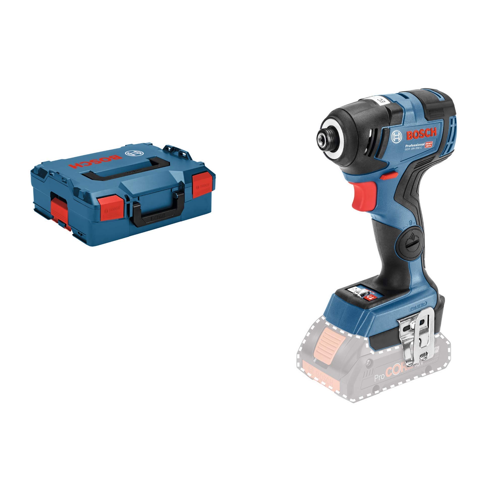 Bosch GDR 18V-200 C Visseuse à Chocs 18V Solo L-BOXX