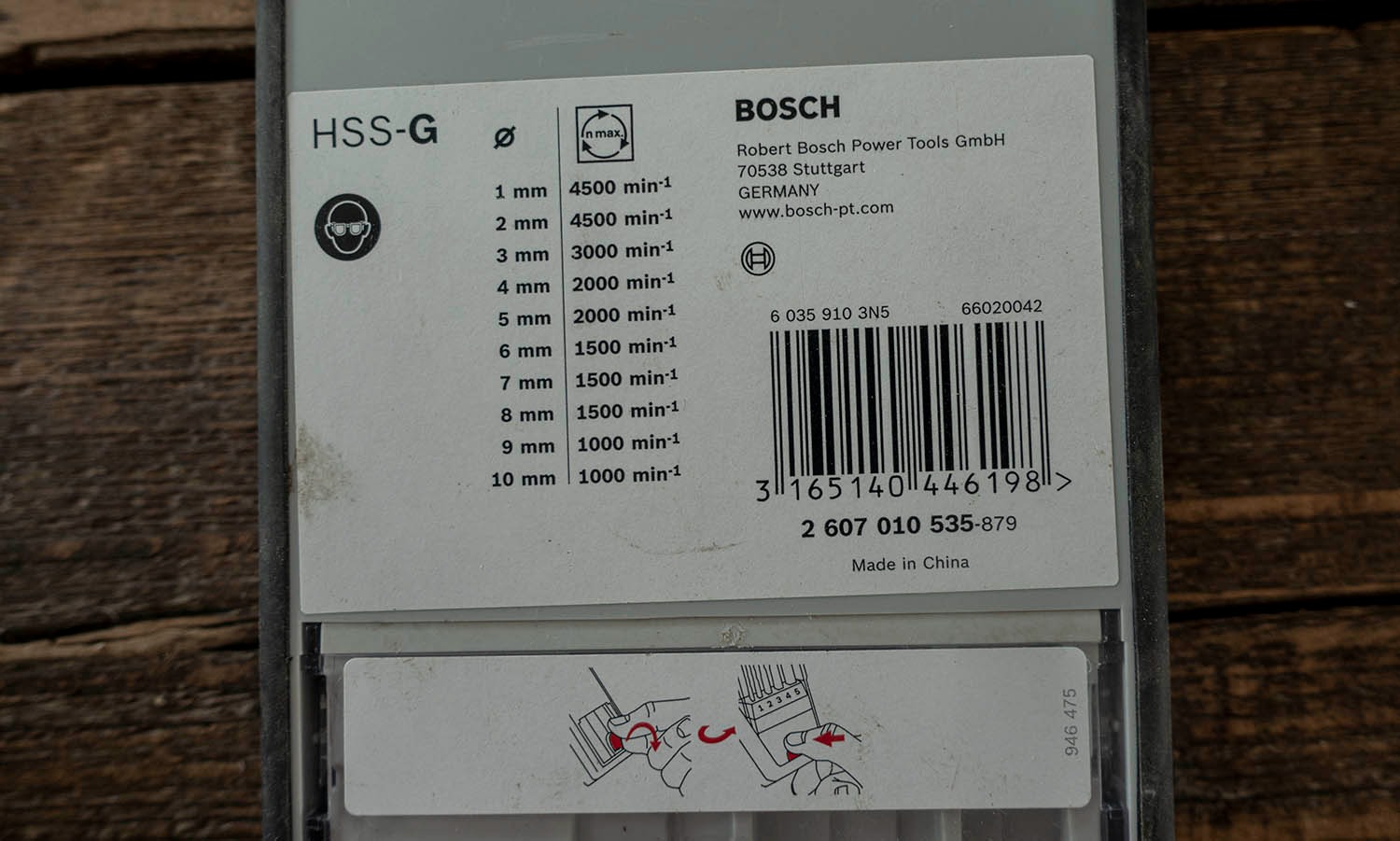 Bosch Forets coffret PRO Metal HSS-G 7 pcs acier