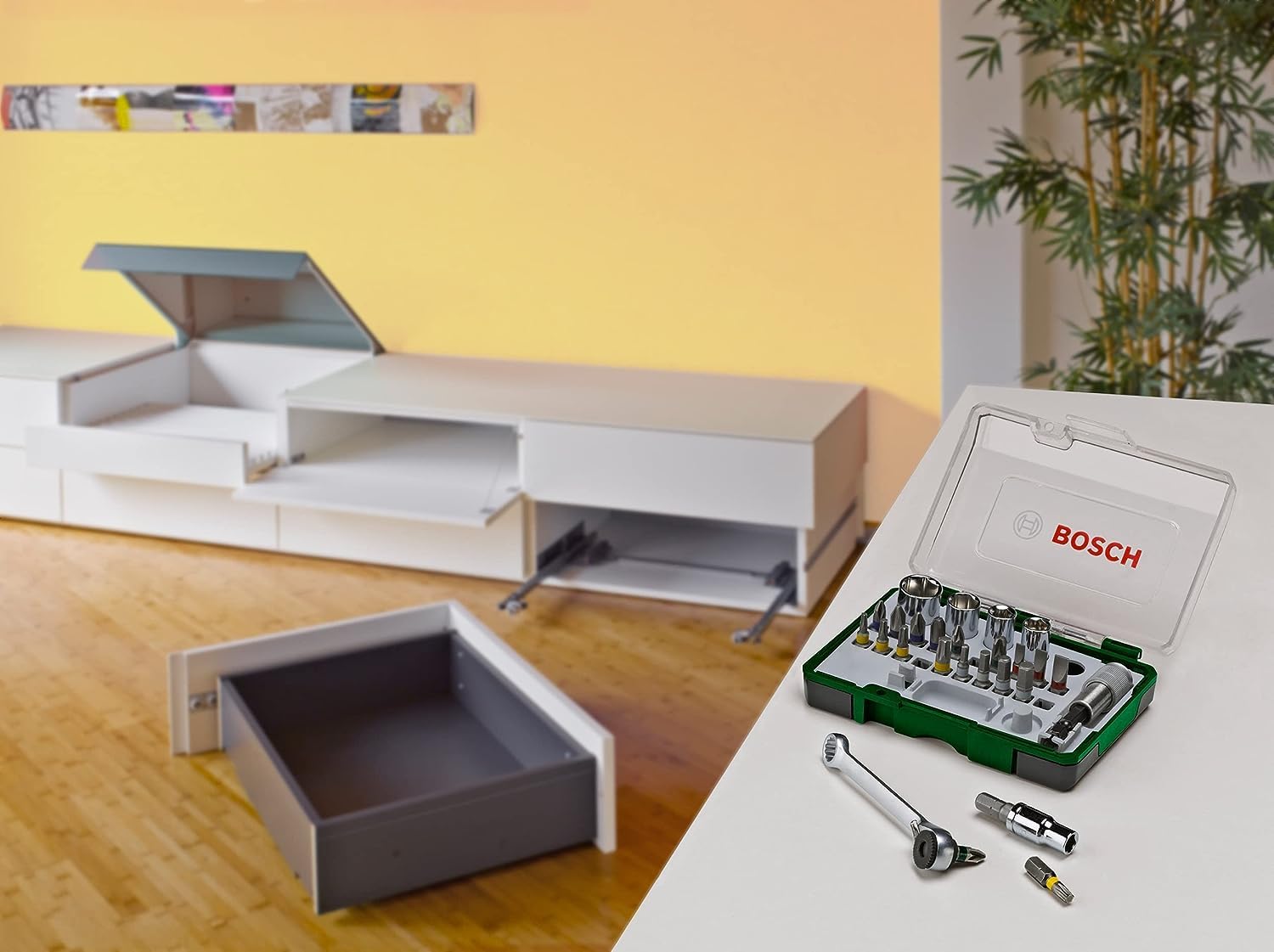 Bosch 2607017160 coffret cliquet 27 pièces code couleur