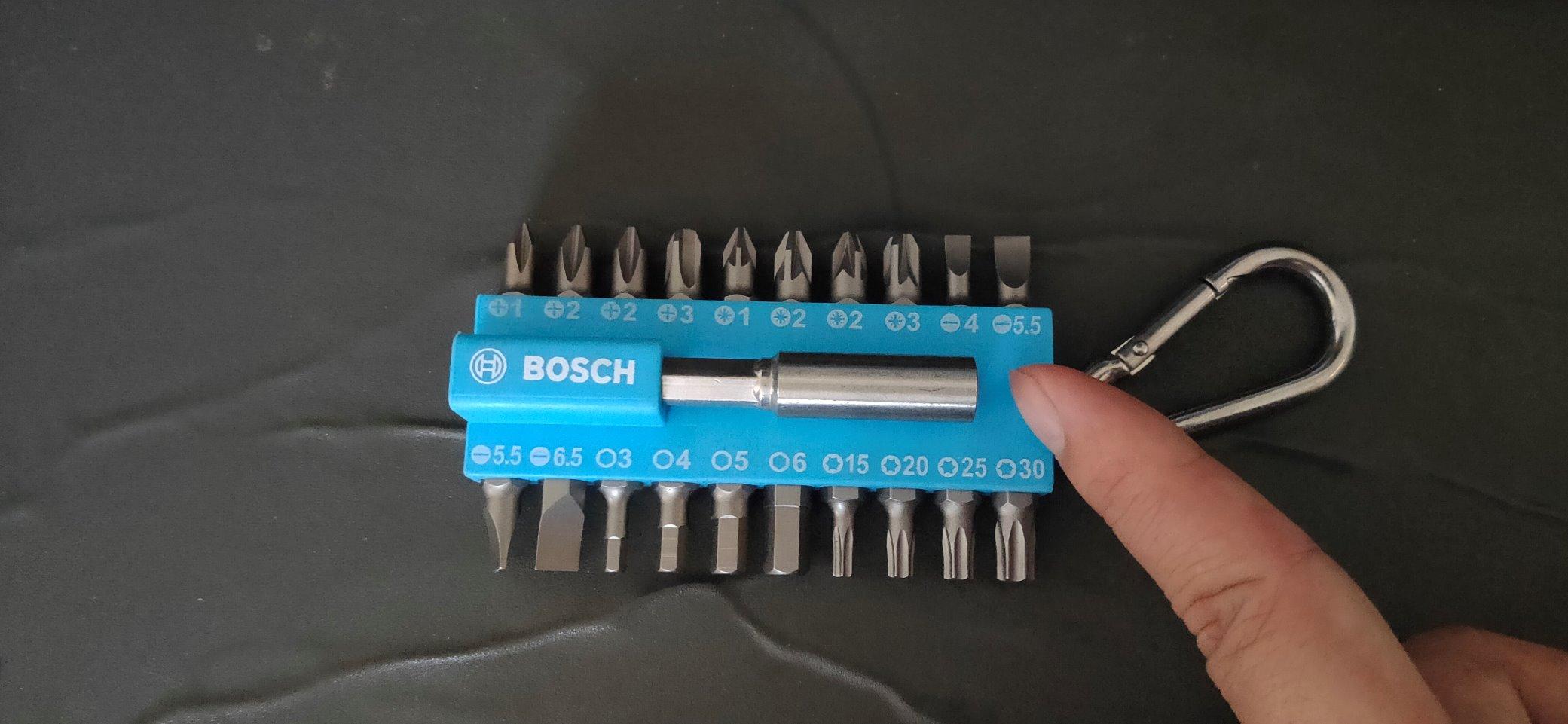 Bosch assortiment embouts vissage 21 pièces bleu porte-embout