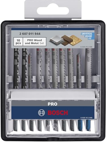 Bosch PRO Wood Metal kit lames scie sauteuse 100 mm lot 10