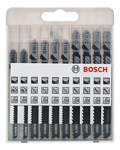 Bosch Kit 10 Lames Scie Sauteuse Bois T 119 / T 111 C