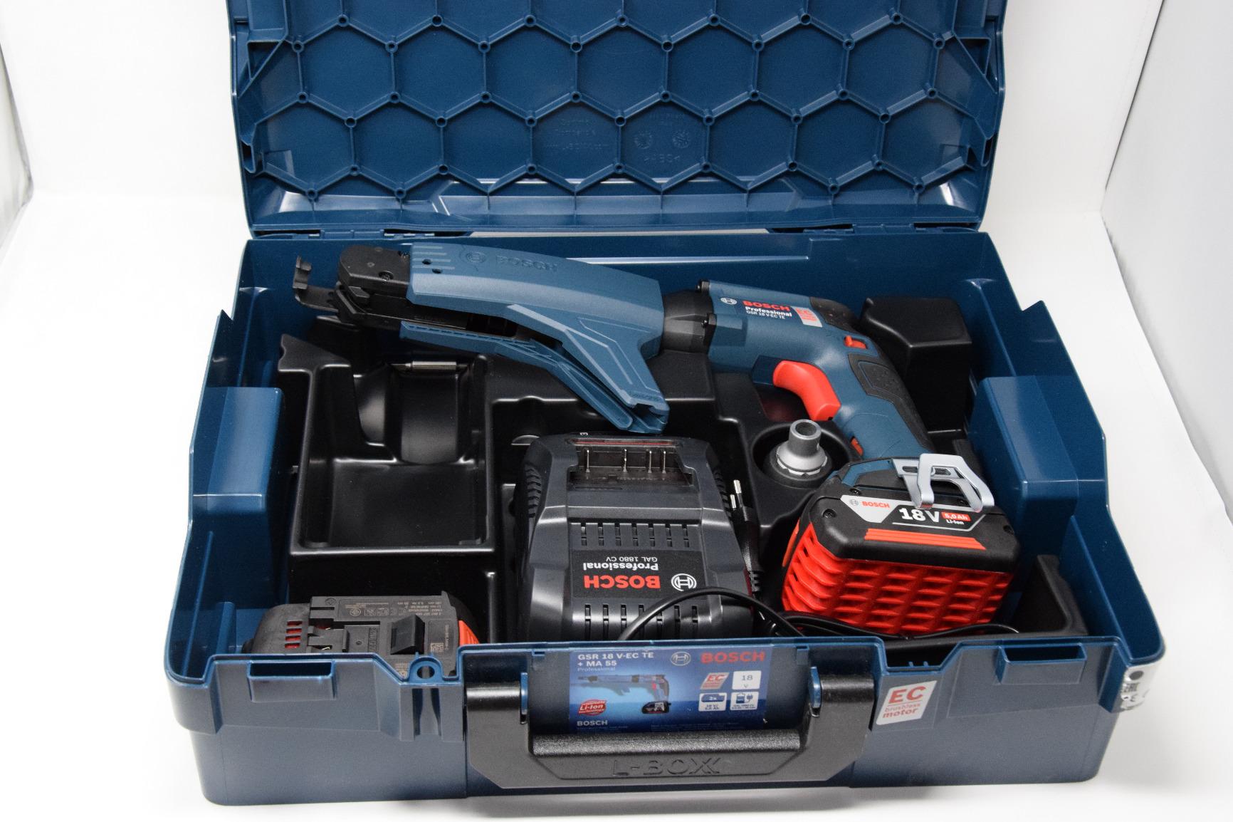 Bosch GSR 18V-EC TE visseuse plaquiste 18V kit 2x5,0Ah L-BOXX