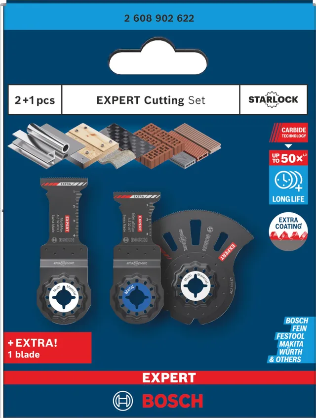 Bosch EXPERT Cutting kit 3 lames oscillantes Starlock