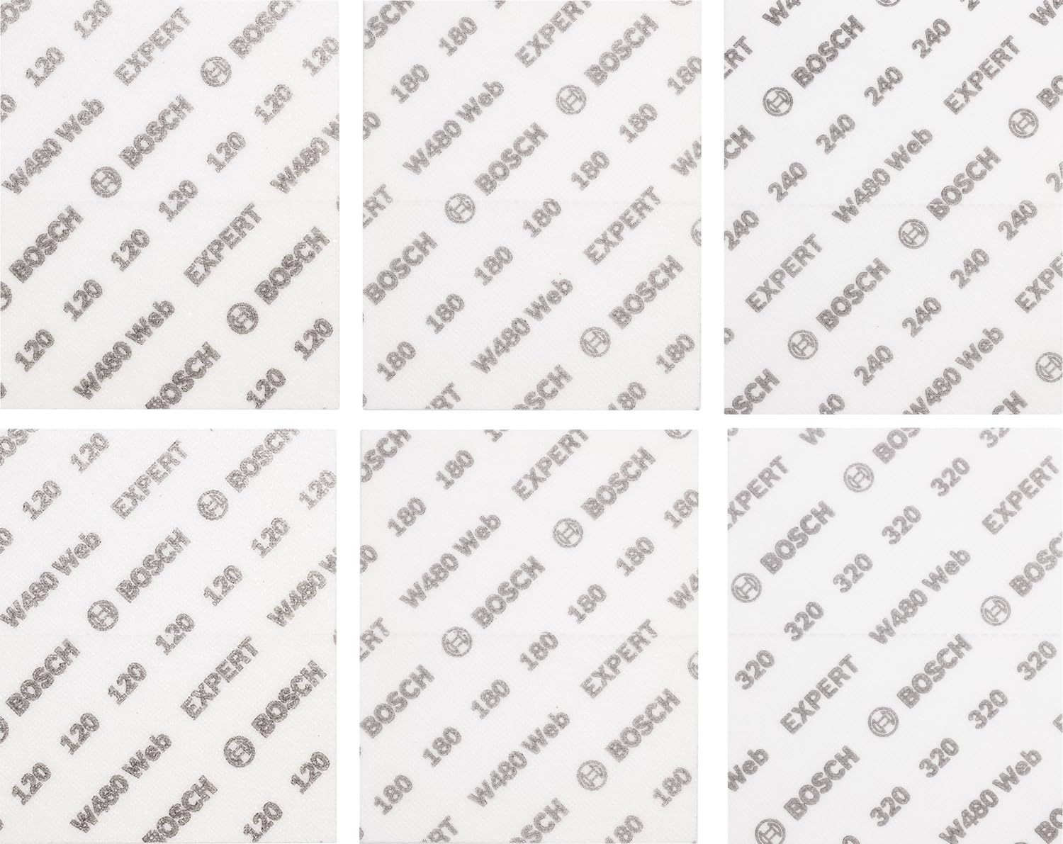 Bosch Expert W480 assortiment 6 feuilles 115x140 mm