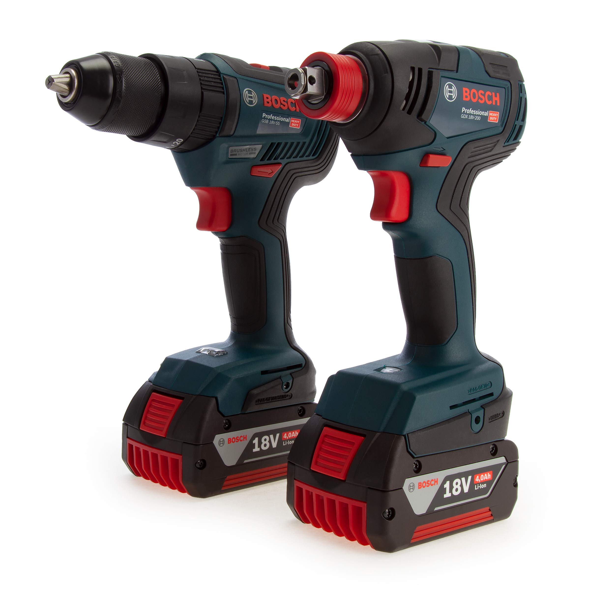 Bosch GDX 18V-200 + GSB 18V-55 kit 18V 2x4,0 Ah