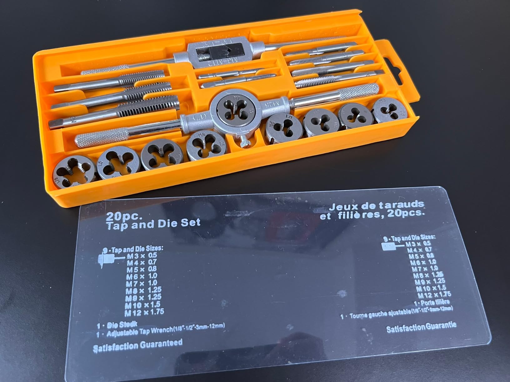 Hi-Spec Coffret Tarauds Filières 40 Pièces M3-M12