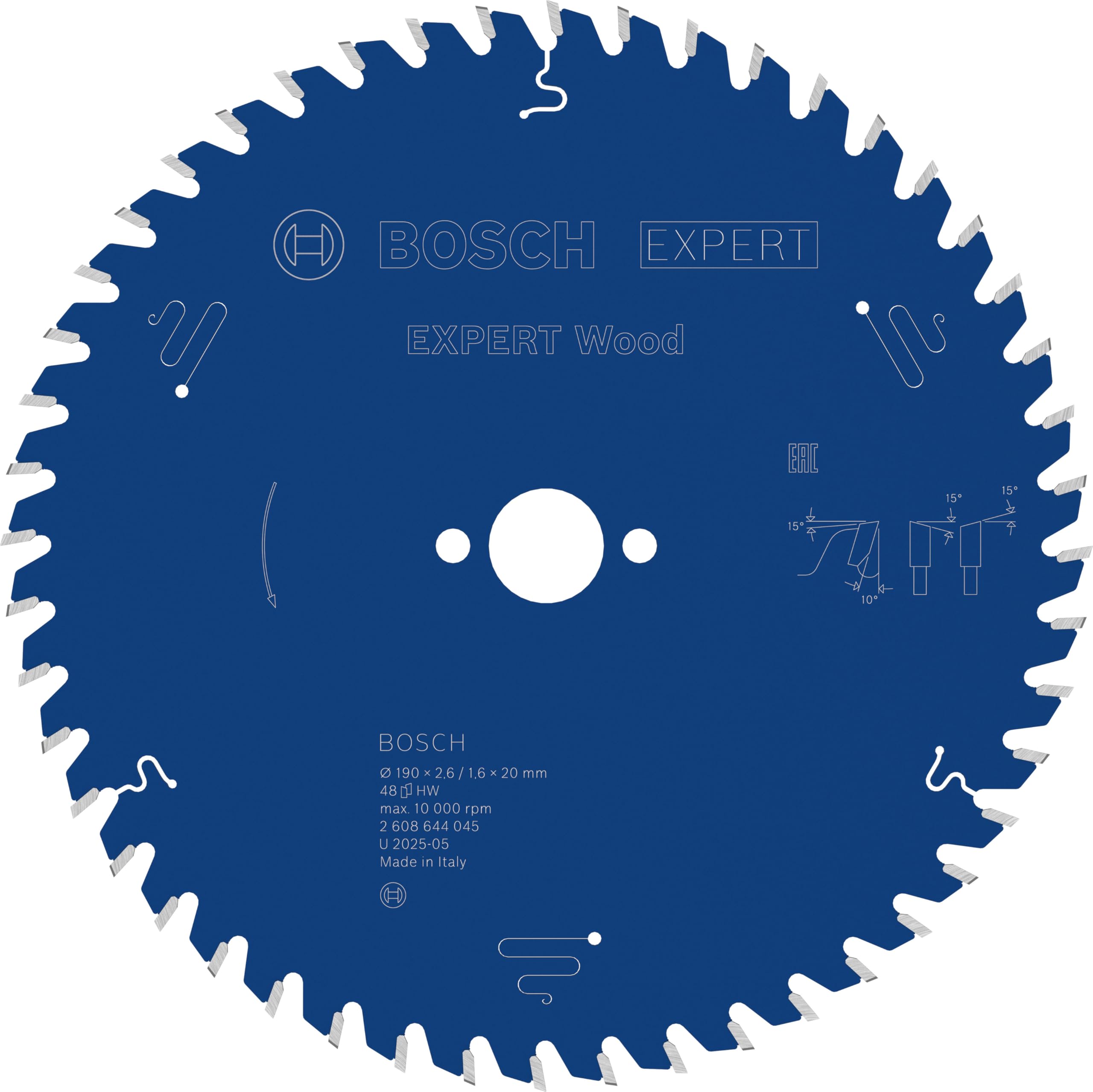 Bosch Expert lame scie circulaire bois 190x20 48 dents