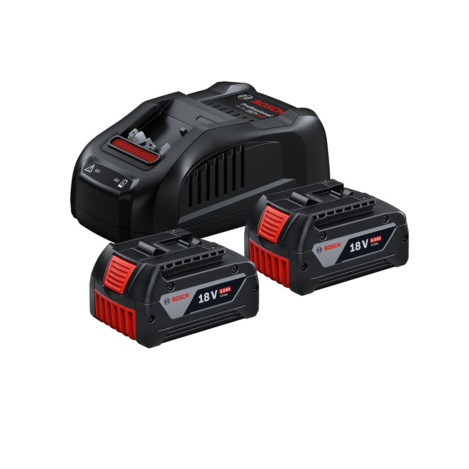 Bosch GBA 18V Starter-Set 2 Batteries 5.0Ah + Chargeur