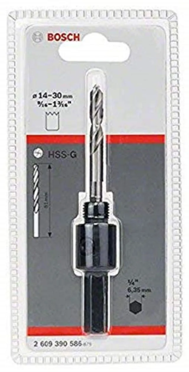 Bosch Adaptateur six pans 2609390586 14-30 mm scie cloche