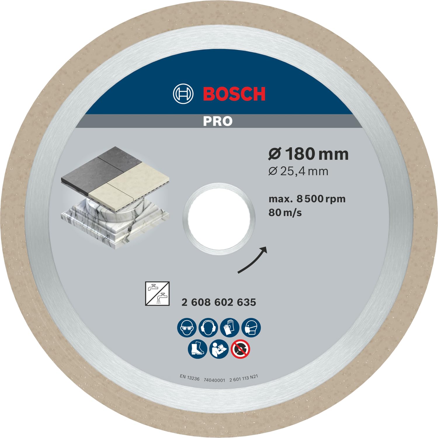 Bosch Ceramic disque diamant 180 mm carrelage céramique
