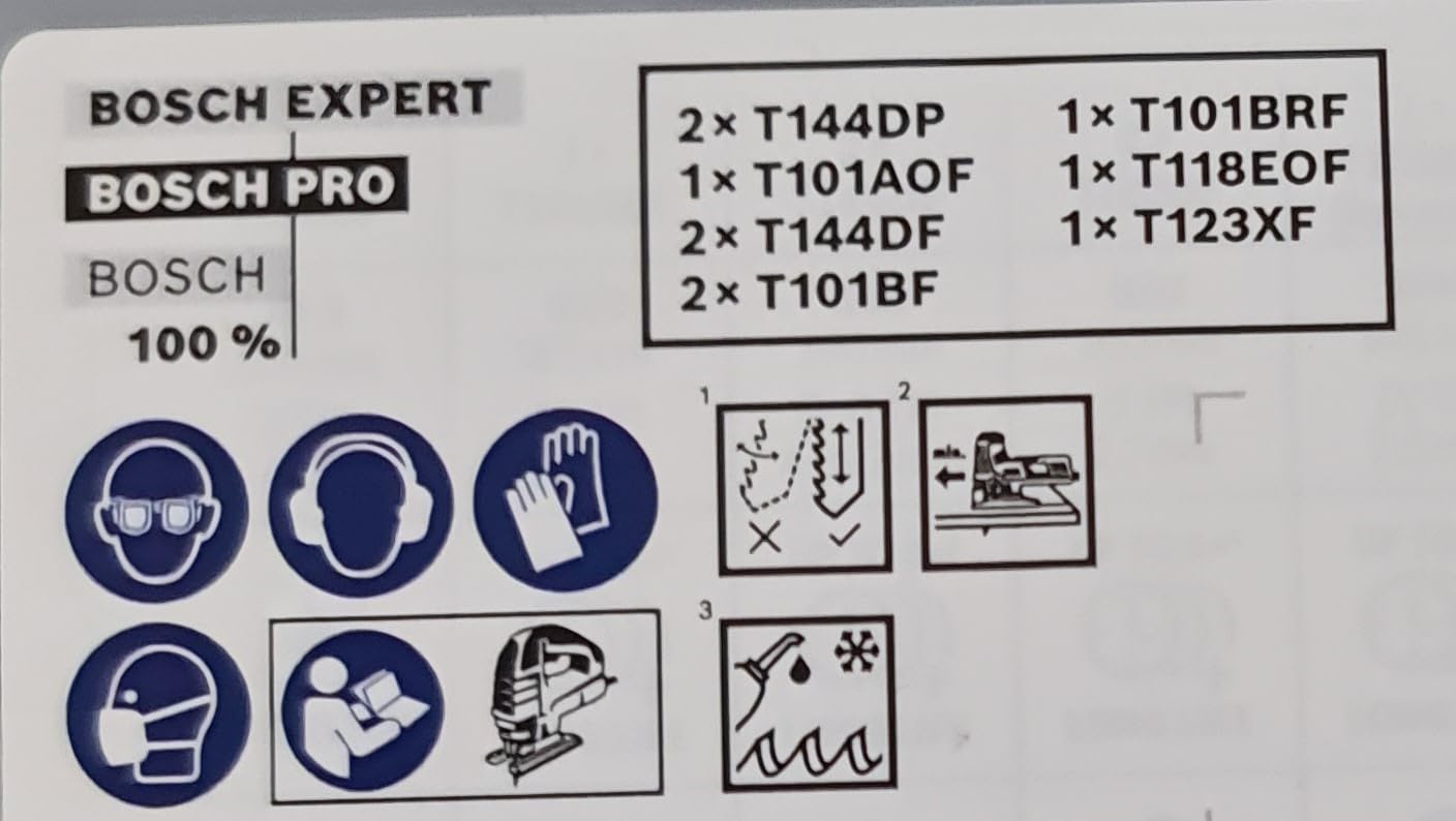 Bosch PRO Wood Metal kit lames scie sauteuse 100 mm lot 10