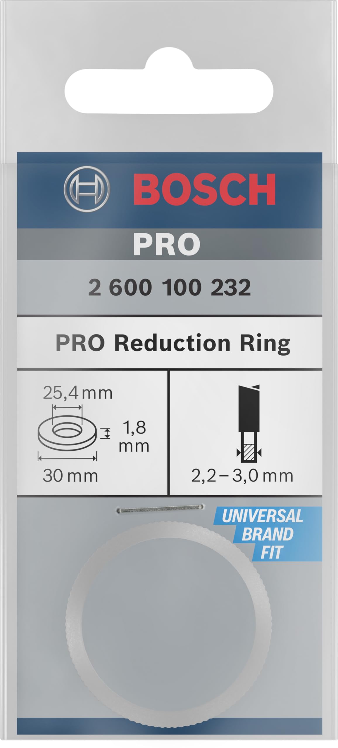 Bosch Pro 30x25,4 mm bague réduction lame scie