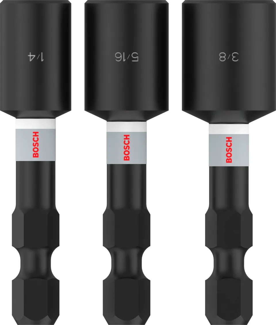 Bosch PRO Nutsetter douille à choc 1/4" 5/16" 3/8" lot 3