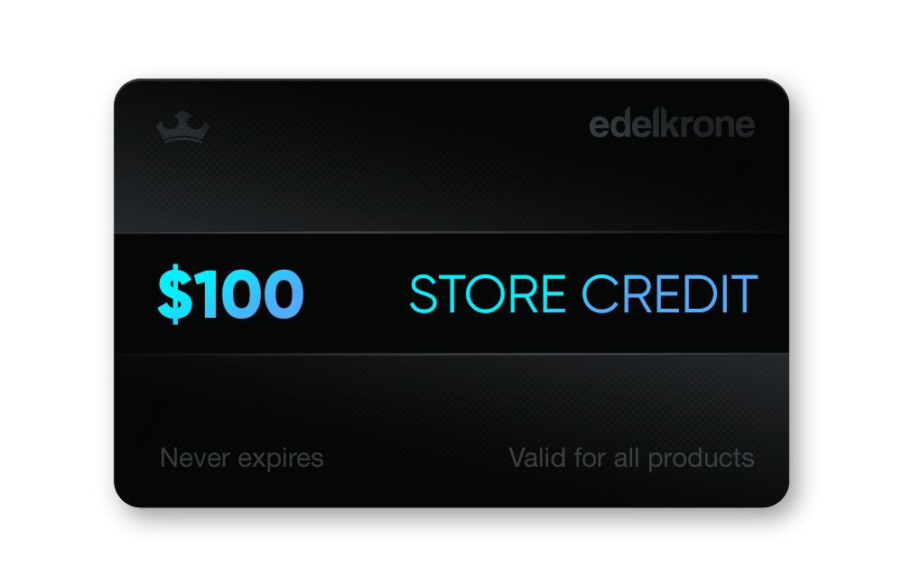 Edelkrone Store Credit carte cadeau 100 dollars vidéo