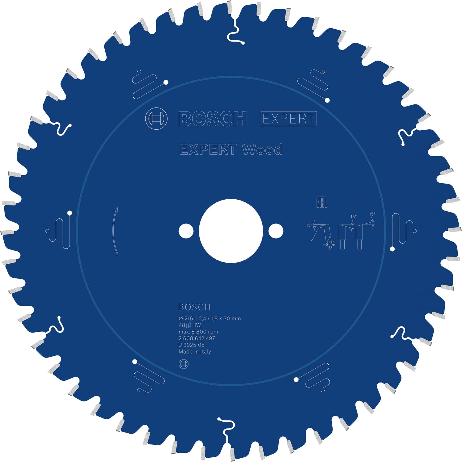 Bosch EXPERT Wood lame scie circulaire 216 mm T48