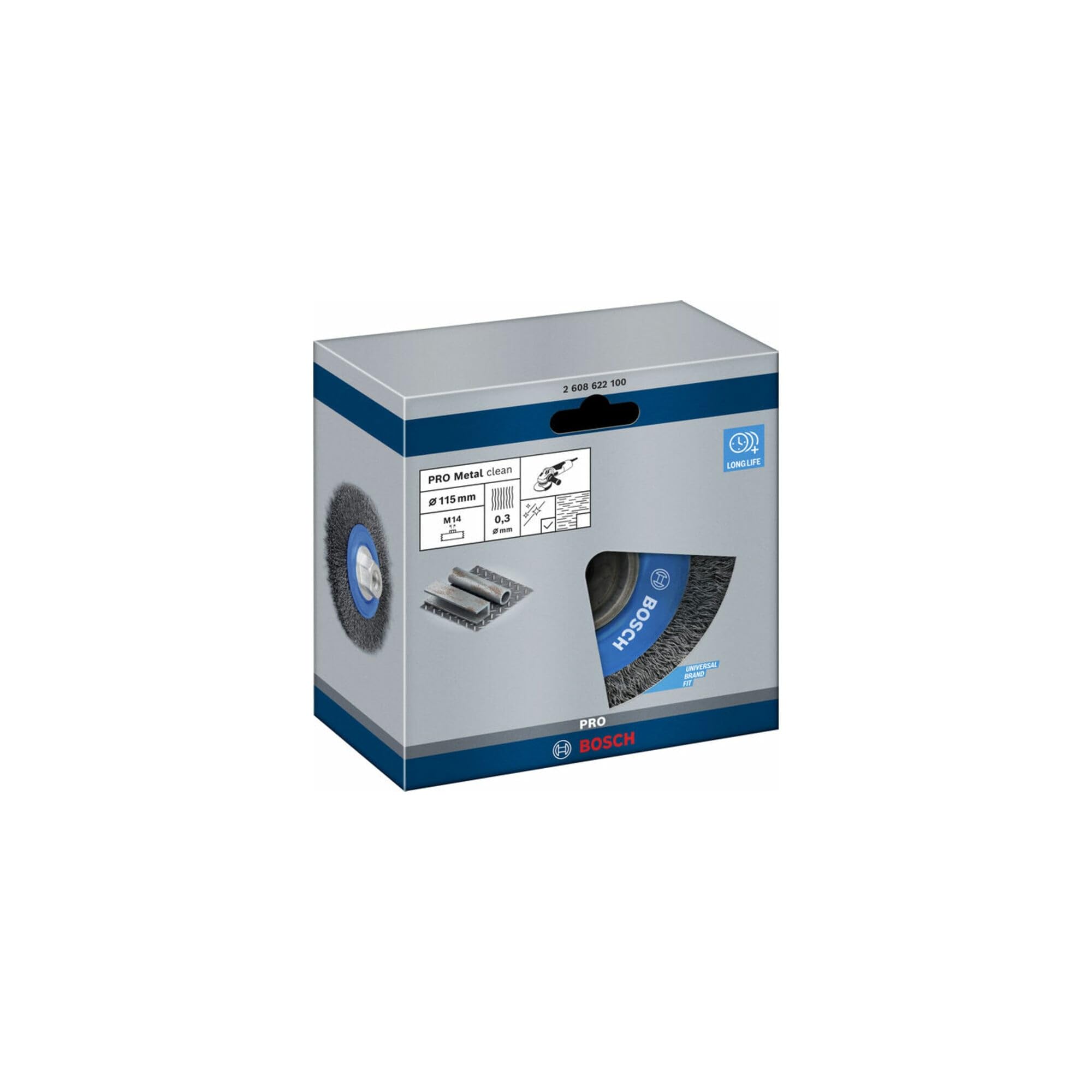 Bosch PRO Steel brosse circulaire 115 mm M14 acier