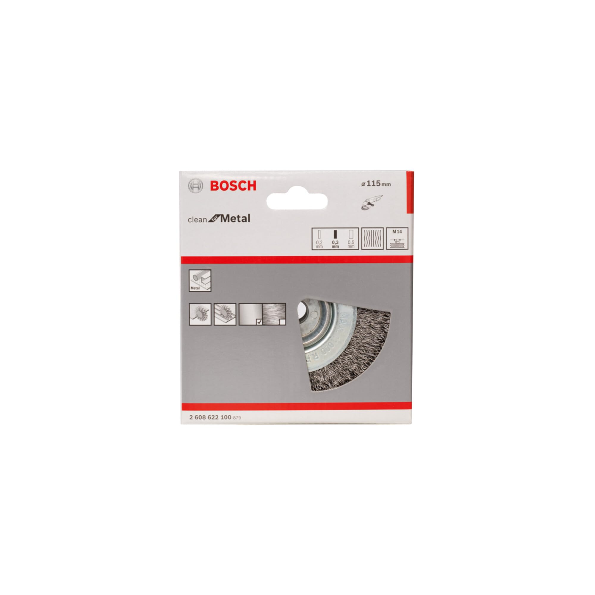 Bosch PRO Steel brosse circulaire 115 mm M14 acier