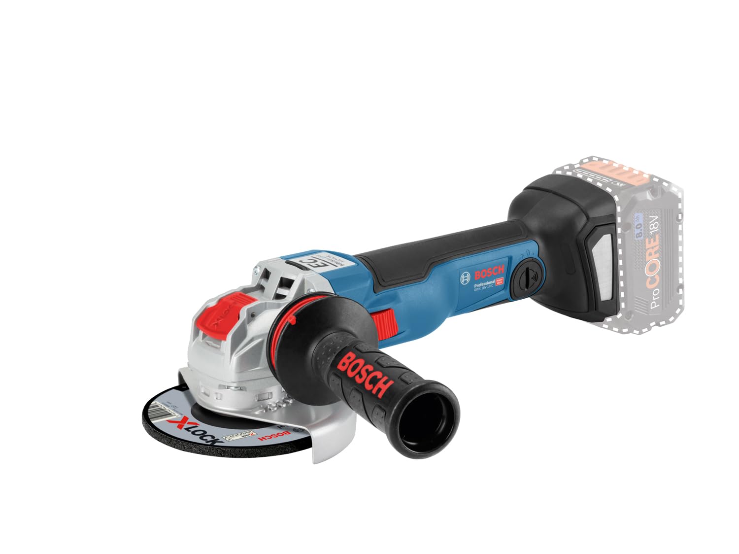 Bosch Professional GWX 18V-10 C meuleuse 125 mm X-Lock nue