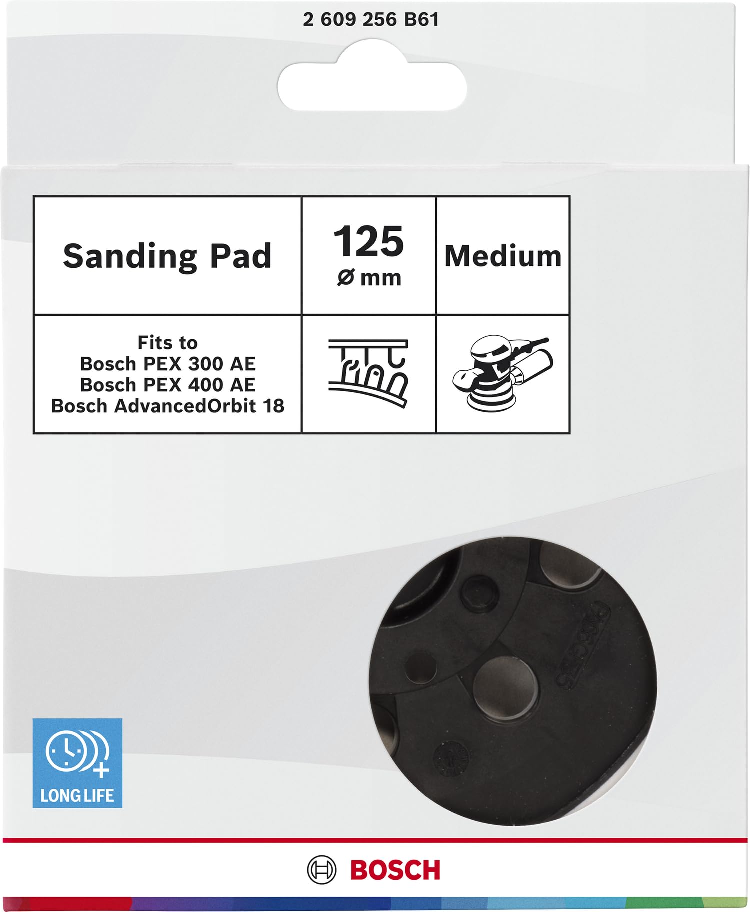 Bosch Abrasifs plateau de ponçage 125 mm mi-dur excentrique