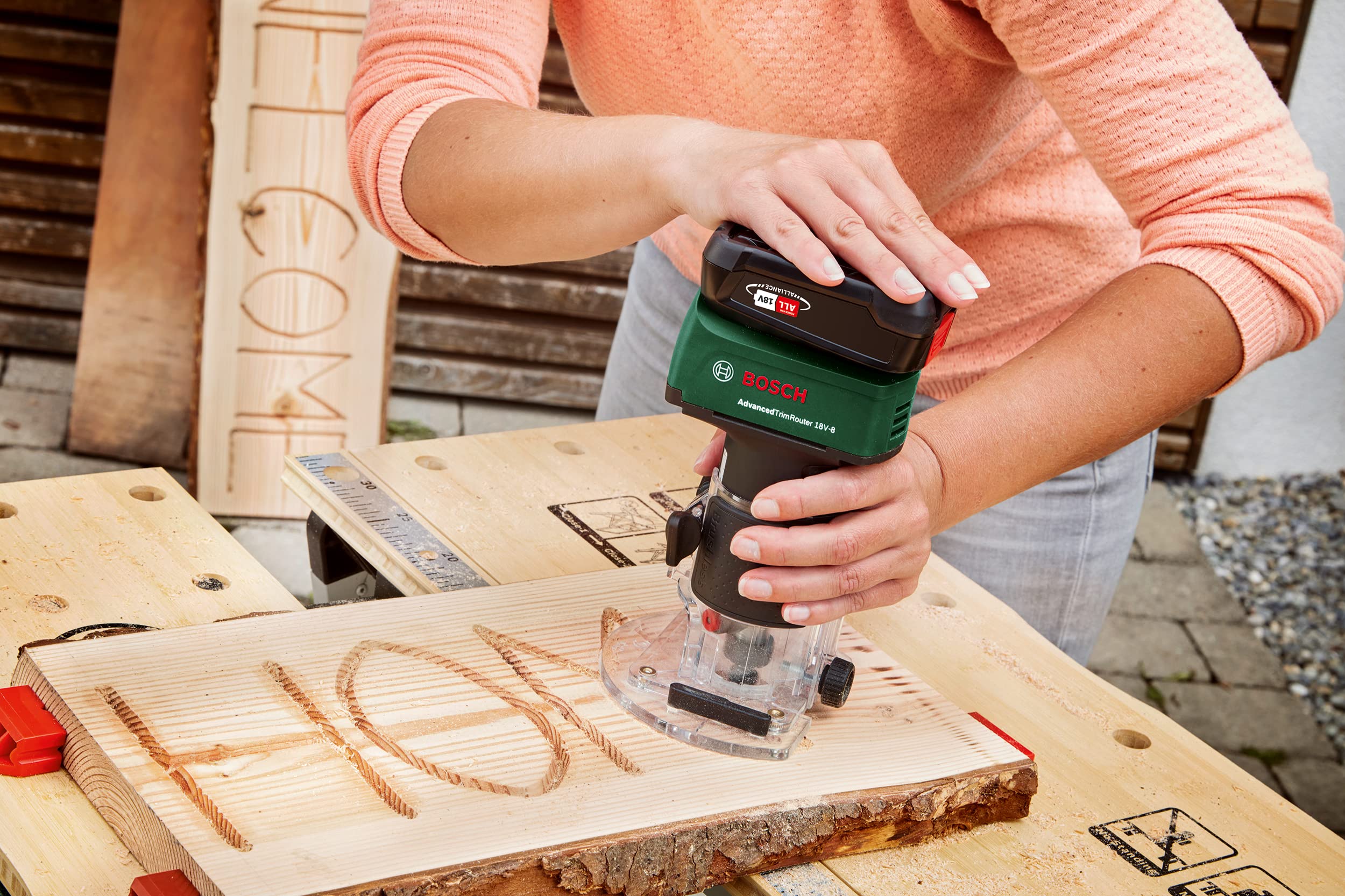 Bosch Advanced TrimRouter 18V-8 adaptateur aspiration affleureuse