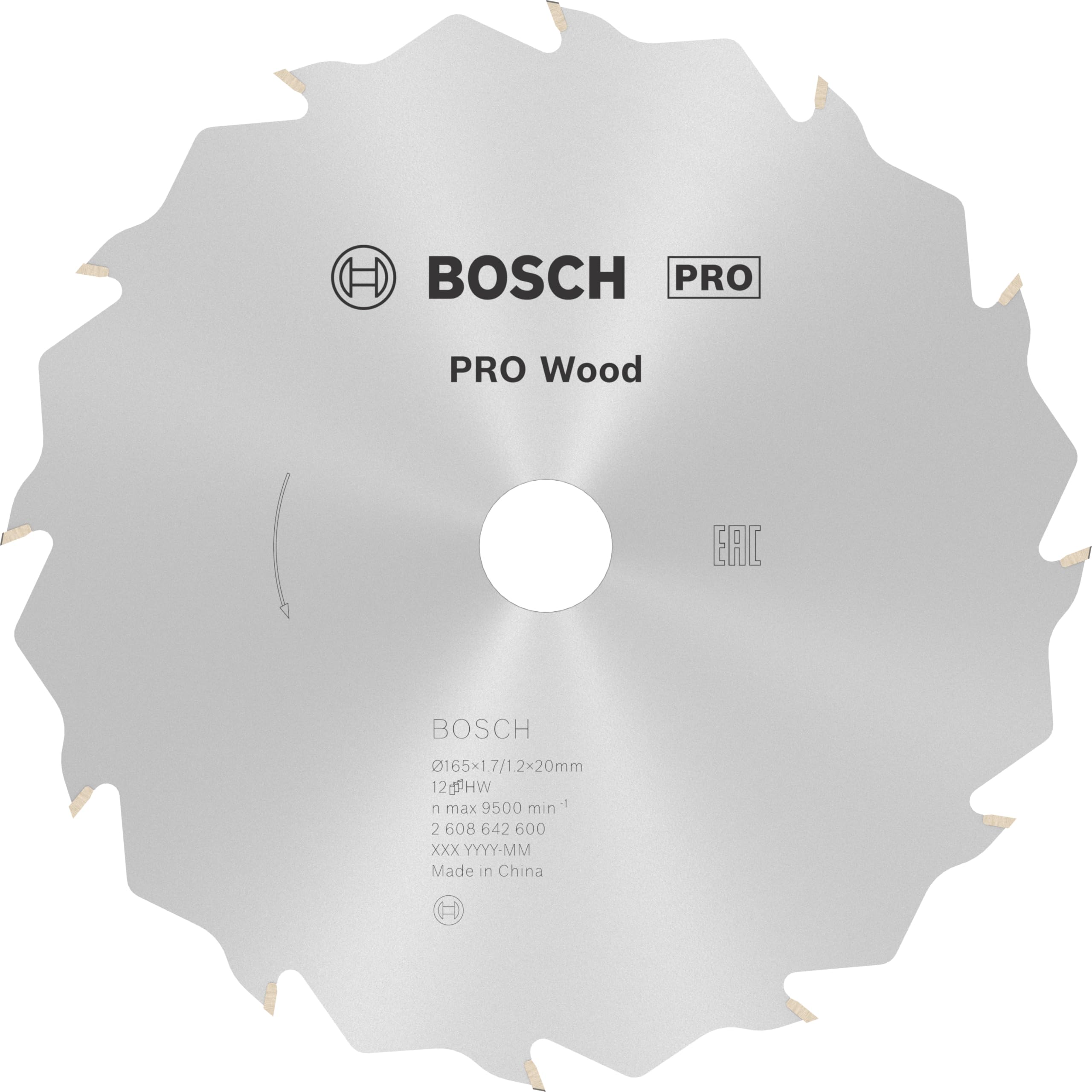 Bosch PRO Wood lame scie circulaire 160x20 mm 48 dents