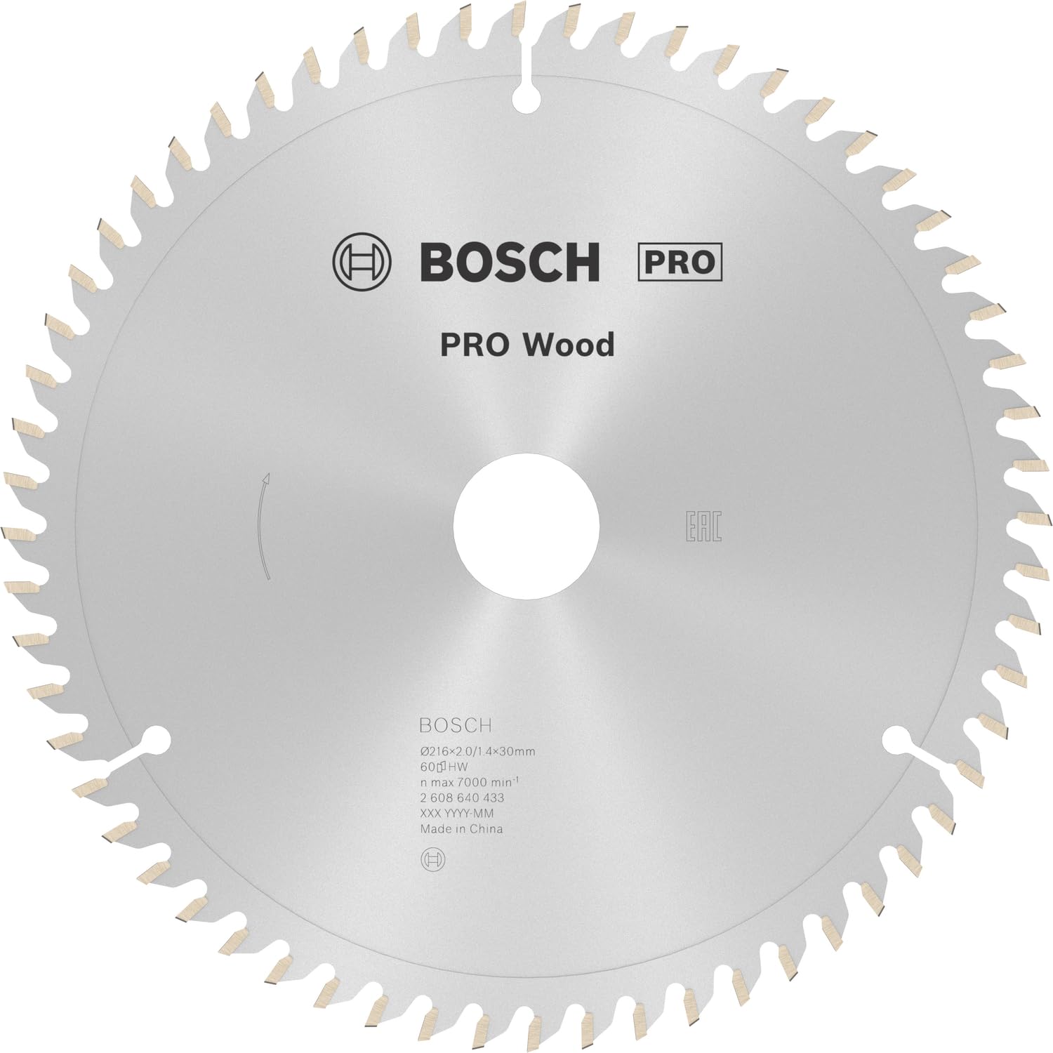 Bosch PRO Wood Lame Scie Circulaire 216 mm 48 Dents Bois