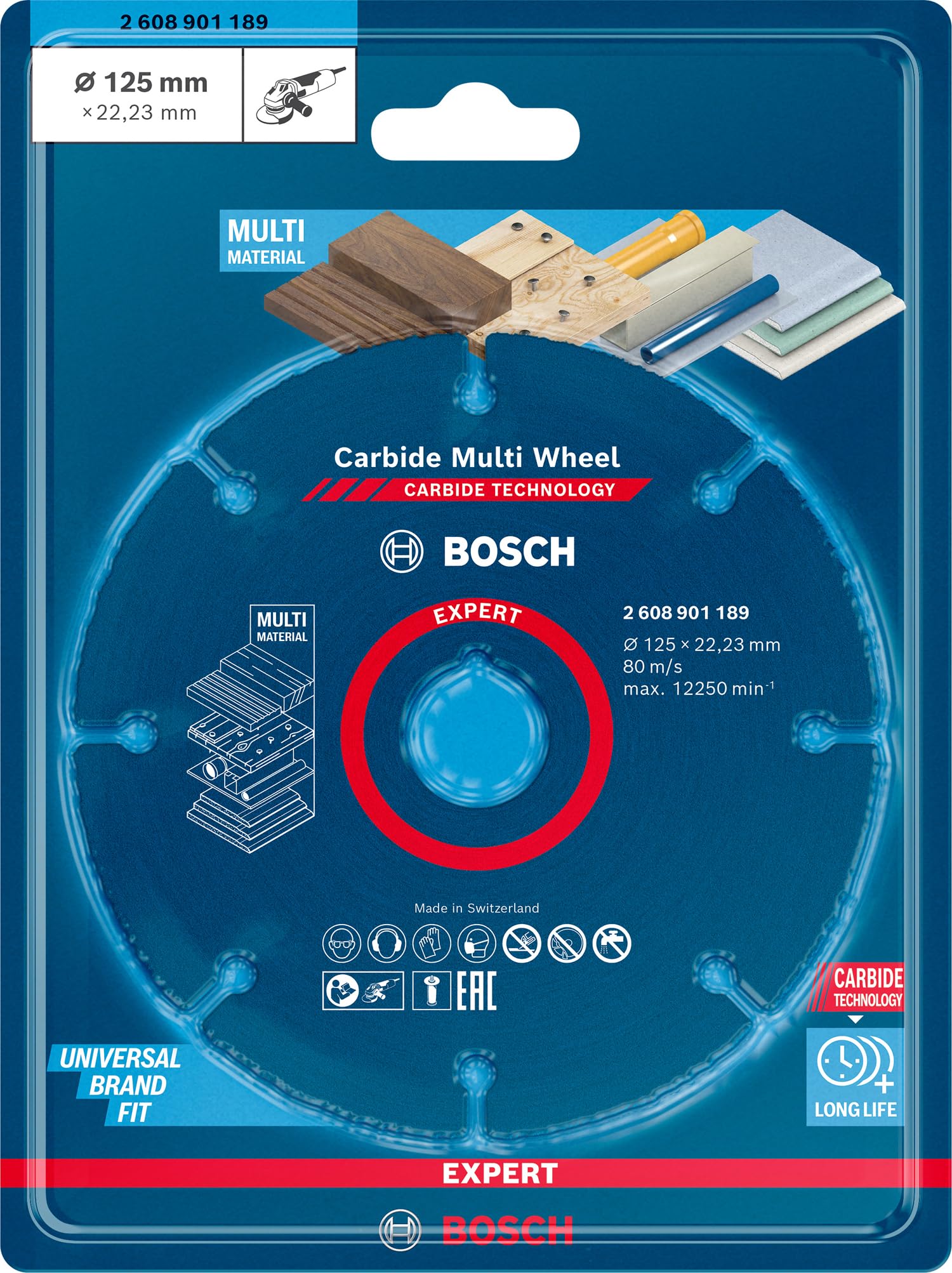 Bosch Expert disque carbure MultiWheel 125mm