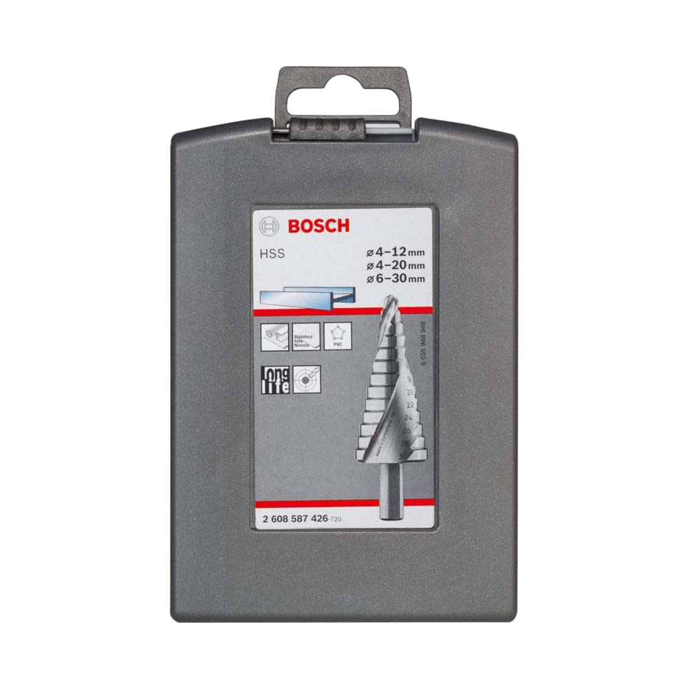 Bosch fraises étagées HSS 4-30mm set 3 pièces