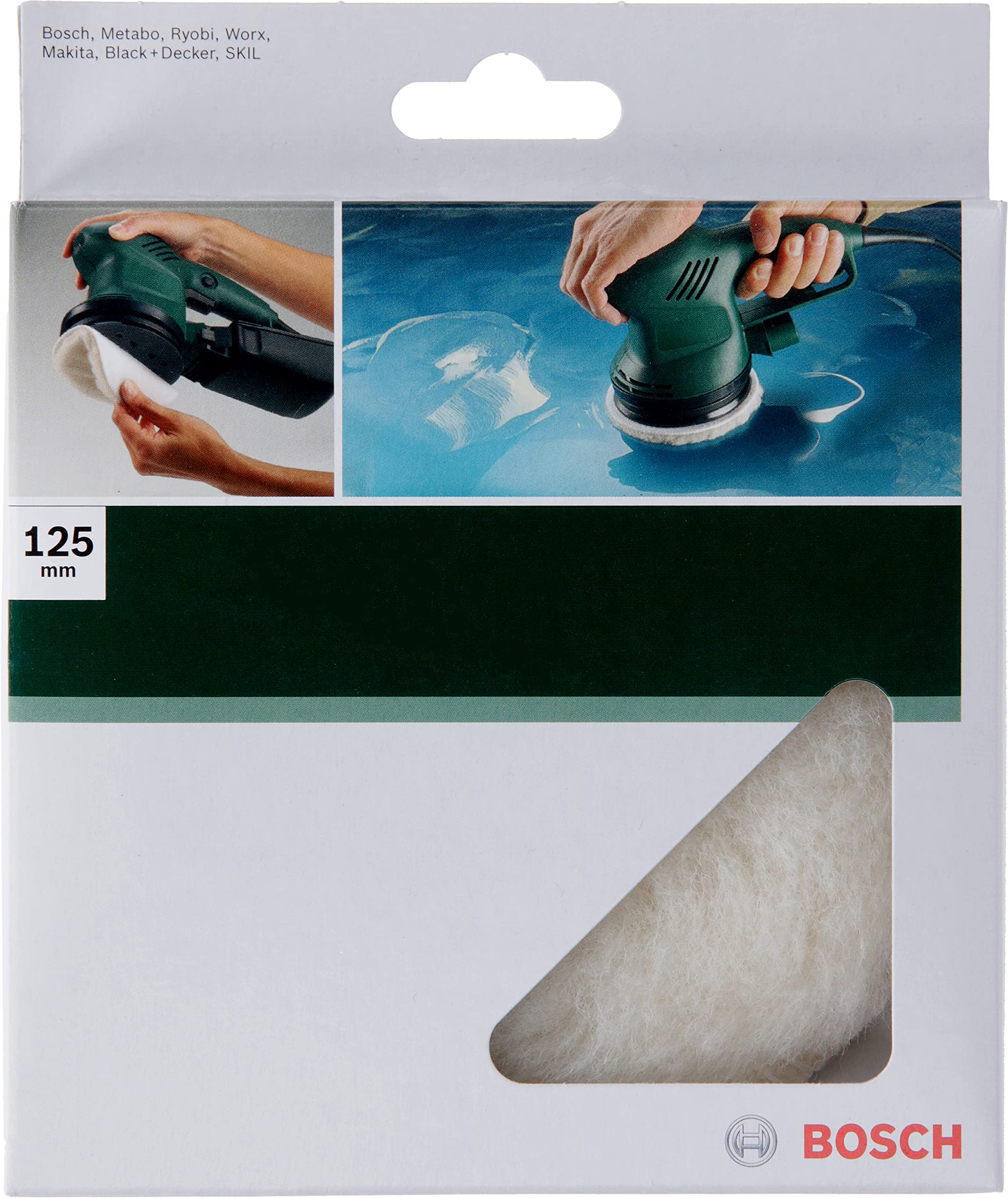 Bosch Tampon polissage laine agneau 125 mm auto-agrippant