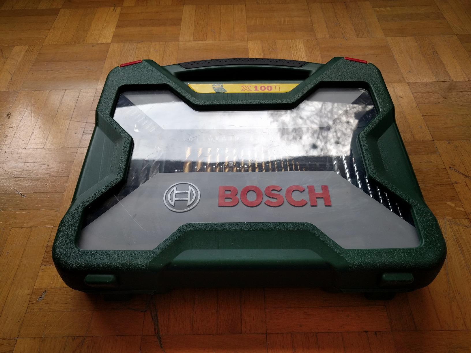 Bosch X-Line coffret 100 pièces titane bois pierre métal