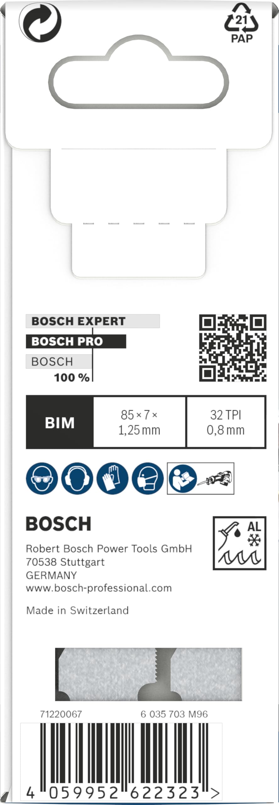 Bosch PRO Thin Metal S325GF lame scie sabre 85 mm lot 5