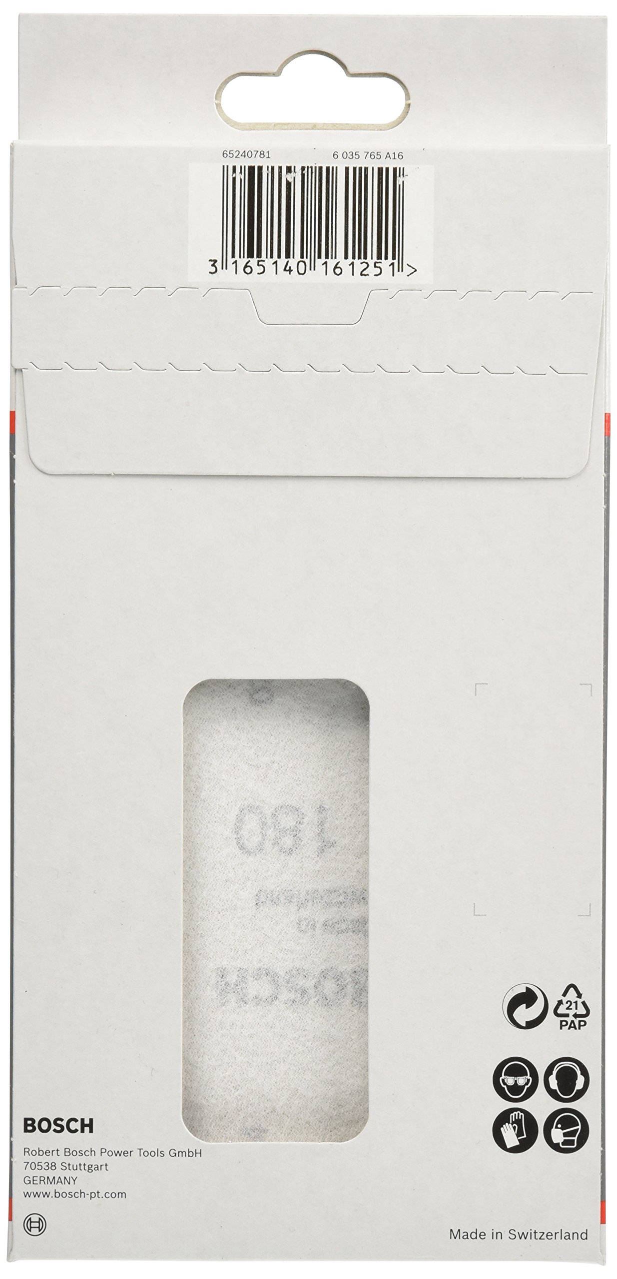 Bosch C430 feuille abrasive 93x186 grain 180 lot 10 bois