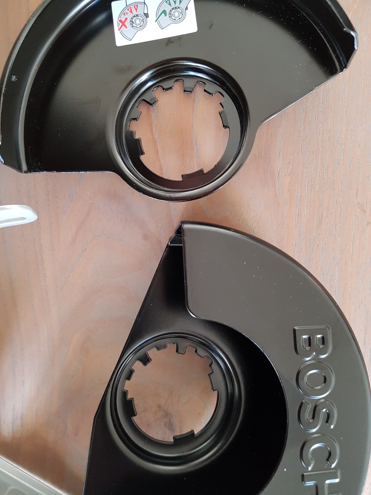 Bosch Glissières guidage raccord aspiration 115 mm meuleuse